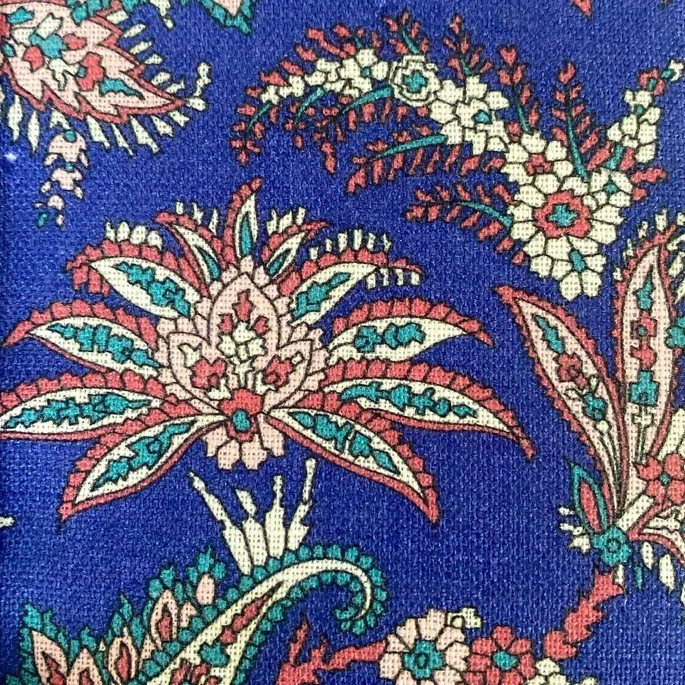 NEW Liberty London Klein Blue Floral Linen Tea Towel 19.5